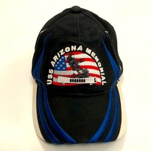 Pearl Harbor Memorial Baseball cap Black Embroidered detail Excellent Condition